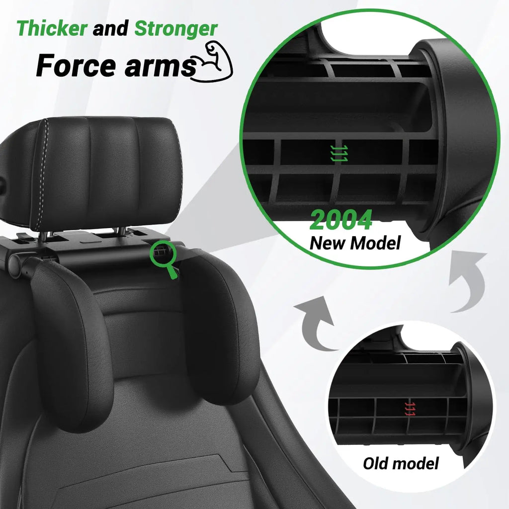Car Headrest Pillow,Thickened Memory Foam Road Pal Headrest,Neck Support Pillow,180° Adjustable Car Headrest,Travel Car Sleeping