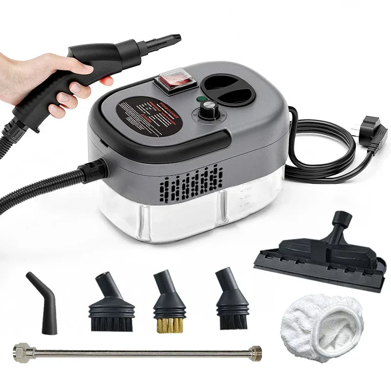 2500W High Temperature and Pressure Handheld Steam Cleaners Air Conditioner Kitchen Hood Car Steam Clean Machine Floor Cleaning
