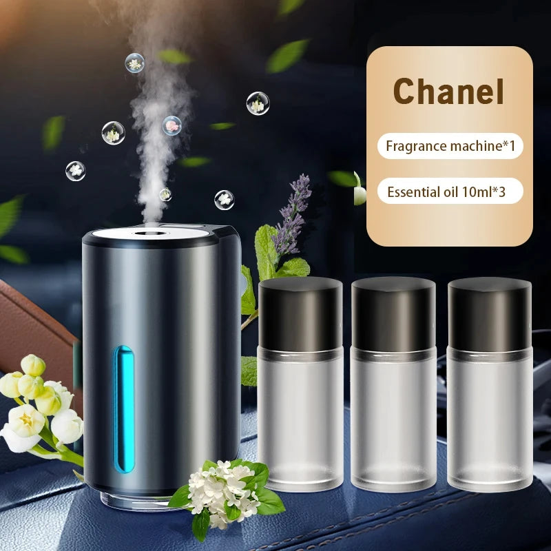 Car Air Freshener Electric Auto Aroma Diffuser Car Air Vent Essential Oil Mist Humidifier Fragrance Diffuser Aromatherapy